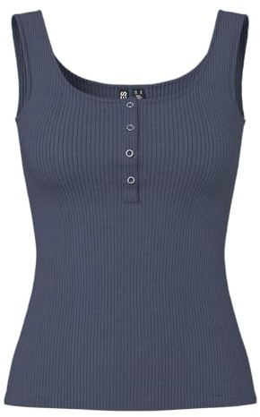 Pieces Camiseta de Tirantes para Mujer PCKITTE Top Noos BC Ombre Blue, XL
