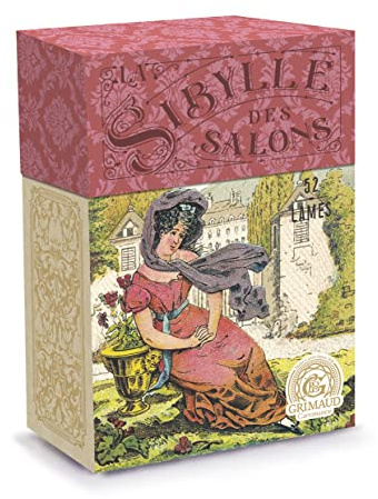 Grimaud - La Sibylle des Salons – Oracle divinatoire - Coffret de 67 Cartes fabriquées en France - Fiche Mots clés et vidéo explicative incluses - Cartomancie