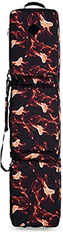 Skitasche mit Multifunktionsrädern für Reisen, Klettern, Camping, große Kapazität, wasserdichte Einzel-/Doppel-Snowboardtasche mit 3 Aufbewahrungsfächern, für Skischuhe,