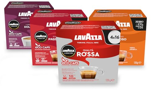 Lavazza, A Modo Mio, Variety Pack, 64 Coffee Pods