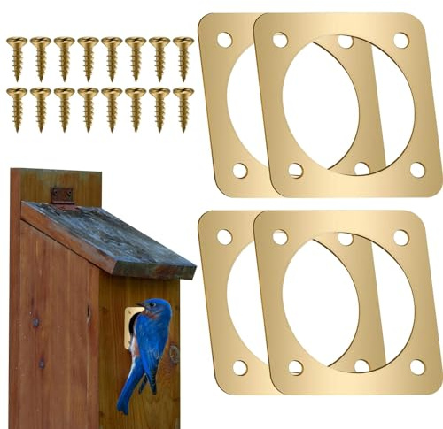 DUDOK Bluebird House Protection contre les prédateurs | Grille de protection en cuivre pour nichoirs
