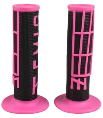 Motorrad Griffe Universalgriffe EMIG Grip Griff MX Grip Hand for KTM SX EXC SXF KLX CRF YZF WRF Motorrad Twist Grip for Gel GP Dirt Pit Bike Lenkergriffe Motorrad(Pink black)