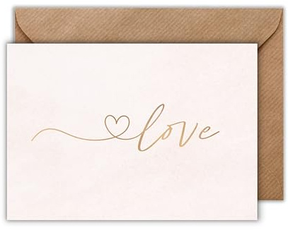 WBdesignz Valentins Tag Karte mit Umschlag - Geschenkkarte zum Valentinstag Love Liebesgeständnis Liebeskarte Liebe Herz Schnörkel Beziehung Valentinskarte für Partner Date (DIN A6)