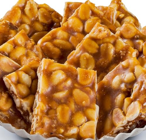 Peanut Brittle │ Gift Jar │ 490g │ Original Peanut Brittle - Roasted Peanuts In Caramel Retro Sweets Victorian Gift Jar by Candy Hive - Timeless Treats, Authentic Flavour