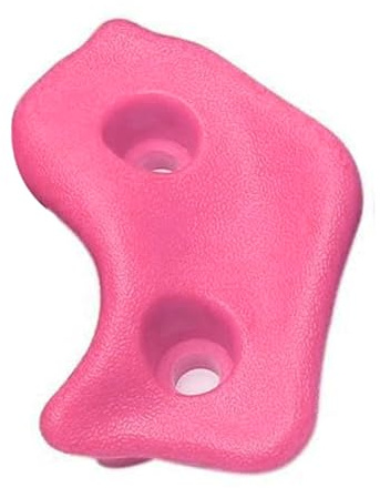 HELEVIA Klettergriffe aus Polyethylen, ergonomisch, bequem, für drinnen und draußen, Rosa, 10 Stück