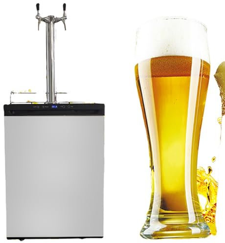 Commercial Draft Beer Dispenser with Adjustable Temperature and Flow, Ideal for Home Bars and Outdoor Events