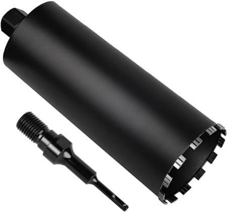 CPROSP 1¼ UNC Diamantbohrkrone mit SDS PLUS Adapter, l 420 mm, Kernbohrer | Für Bohren in in Beton, Stahlbeton; Kernbohrkrone DM 200 mm; Mauerwerk und Stein