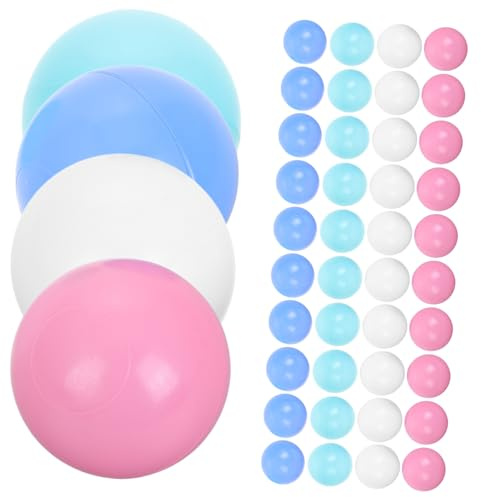 Mikinona 200 Piezas Bolas de Plástico para Coloridas y Unidades para Piscina de Bolas Parque Infantil Tienda Fiestas Familiares