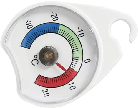 Homoyoyo Termometro Analogico per Frigorifero e Freezer con Puntatore Precisione Affidabile per Cucina Supermercato e Conservazione Alimenti Strumento di Monitoraggio Temperatura