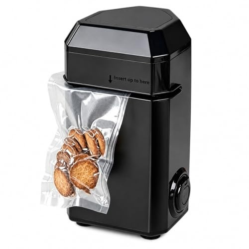 Selladora al vacío de alimentos, máquina de sellado vertical con tubo externo, línea de sellado de 5 mm para líquidos, adobos, verduras, carnes, conserva la frescura fácilmente