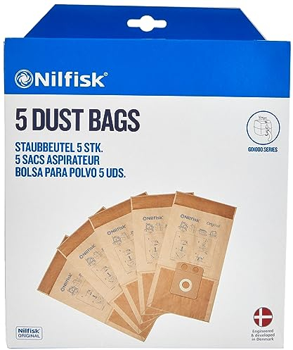 Nilfisk Original 10L Staubsaugerbeutel - 5 PCS - Family Staubsaugerzubehör (82222900)