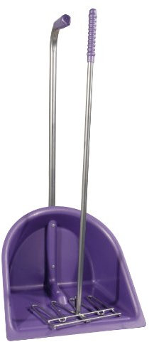 Pfiff Recogedor de estiércol Lila 75 cm, con rastrillo