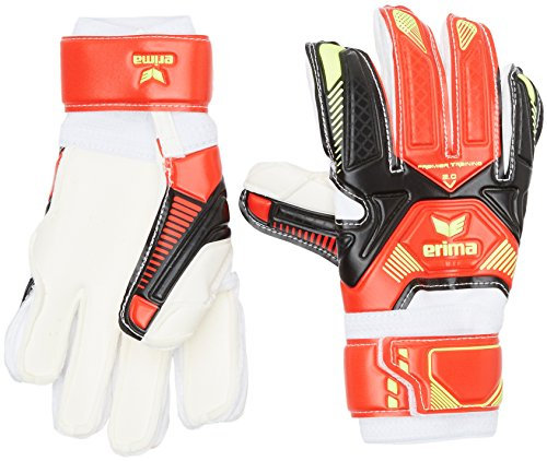 Erima Torwarthandschuhe Premier Training, Schwarz/Rot, 4, 722515