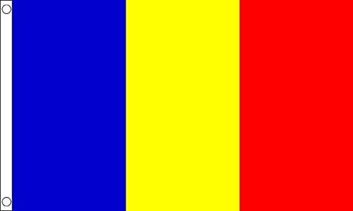 Bandera pequeña de Rumania - 3 x 2 pies - 100% poliéster con ojales - FlagSuperstore©