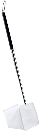 AQUANEAT Small Fish Tank Shrimp Net, Aquarium Debris Cleaning Tools, with Extendable Handle,3” Square