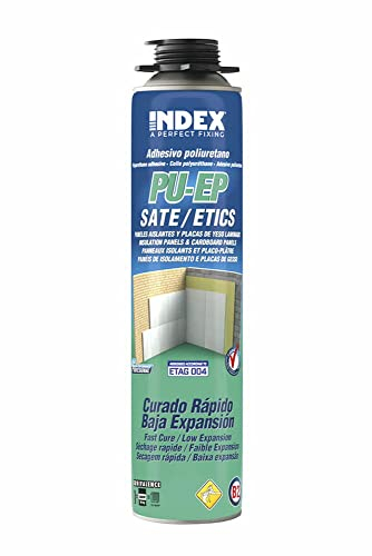 INDEX Carton de 12 - Mousse Polyuréthane adhésive pour ETICS/panneaux - Droguerie
