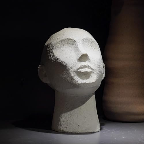 LC LCdecohome Abstract Decor Sculptures Home Decor - Resin Thinker Human Head Statue Shelf Decorations Bust Statues for Living Room Office Table Art Decor Accents 7.25 * 6.25 * 8.5 Inch