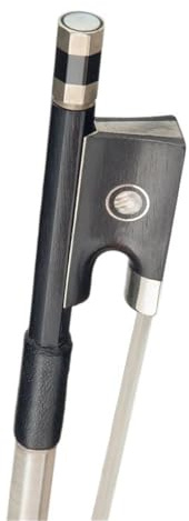 Geigenbogen 4/4 3/4 1/2 1/4 1/8 Violinbogen Geigenbogen Carbonfaserbogen Echtes Rosshaar Ebenholzfrosch Perfekte Leistung Schnelle Reaktion Bogen(1-8)