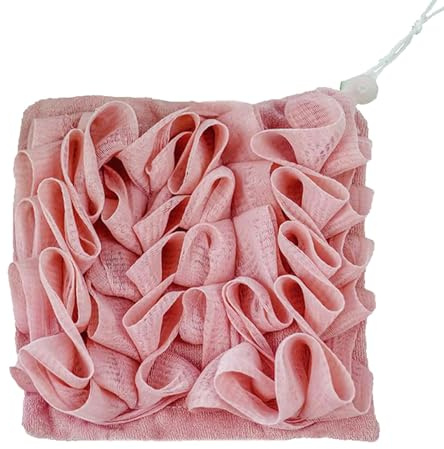 Éponge de douche en luffa pour le bain, serviette de bain douce en luffa pour adultes et