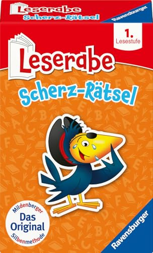 Ravensburger 23498 - Leserabe - Scherz-Rätsel - Kartenspiel zum Lesen Lernen mit Spaß - 1. Klasse, für Kinder ab 6 Jahren