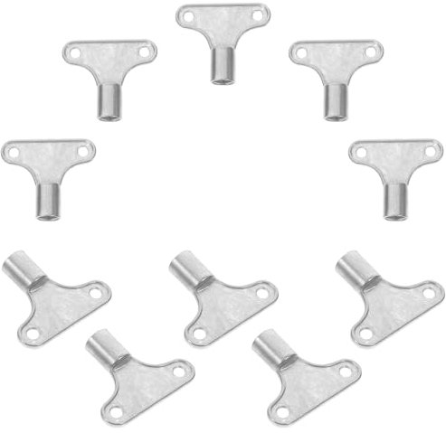 Hemobllo 10pcs Radiator Bleed Key Air Vent Keys for Radiator Supplies Metal Plumbing Bleeding Tools for Heater and Faucet Valves Multi-Functional Utility