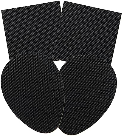 Adesivi Antiscivolo per Scarpe Suola Gomma Nero 20 Pezzi | Forme Ovali e Quadrate, Resistenza All’usura e Riduzione del Rumore, per Donna