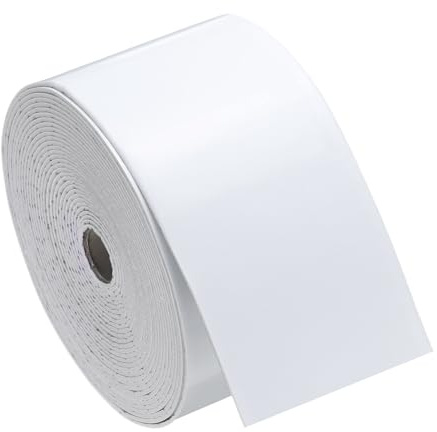 uxcell Peel and Stick Waterproof Wall Border, 4 x 394 White Removable Wallpaper Border Sticker Trim Wall Edging Lines for Wall Corner Table Furniture Mirror Frame