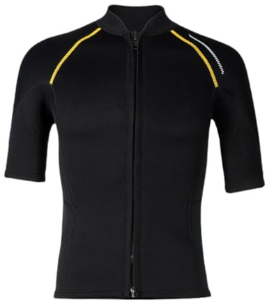 Chaqueta de neopreno para hombre, 1,5 mm con cremallera frontal para surf y buceo, XL