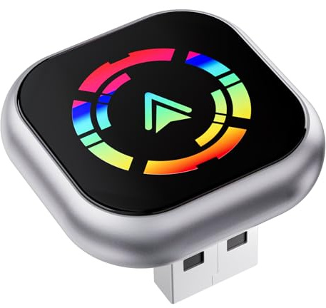 Wireless Carplay Adapter, 2 in 1 Android Auto&Carplay Wireless Adapter