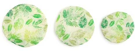 Maxtonser 3 fundas elásticas impermeables de algodón para tazones, ceras de abejas, aptas para alimentos, tapas a prueba de pan para levantamiento y almacenamiento de masa madre