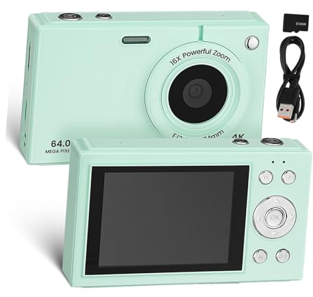 Operitacx 64gb Appareil Photo Numérique Compact Go Zoom Stabilisation Image Design Vintage