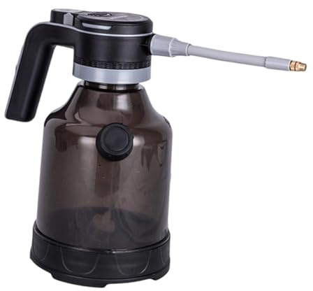 Fonowx Regadera Eléctrica Automática Botella de Espuma 3L Caño Multifunción Marca Graduada Mango Ergonómico Adecuado para Regar Flores Cuidado Verde, Negro