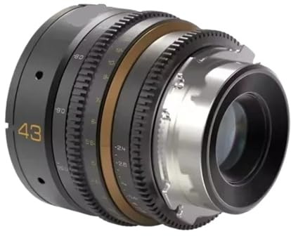DULENS APO Mini 31mm 43mm 58mm 85mm T2.4 Festbrennweiten-Kinoobjektiv, Vollformat, manuell, große Blendenöffnung, kompatibel mit Canon- und EF/PL-Kameras(43mm T2.4,PL-Mount)