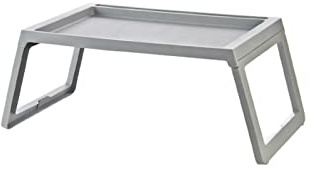 Ausla Bärbar Datorsängbord, PP-vikbar Design Laptopbord med Laddningshål för Sovrum och Studentrum (68 * 35,8 * 27,5 cm)