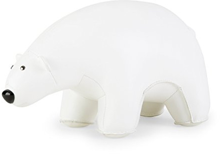 Züny Eisbär Buch- und Türstopper Groß Weiß (Polar Bear)