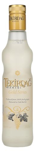 Tekirdağ Rakısı Altın Seri 35cl │ 45% Vol │ Hergestellt aus 100% frischen Trauben │ In Eichenfässern gereift │ Anisaromatischer Signatur-Goldton │ Preisgekrönt │ Made in Türkiye