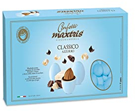 MAXTRIS | Dragées Italienne aux Amandes | CLASSIQUE BLEU CLAIR | 1 Kg.