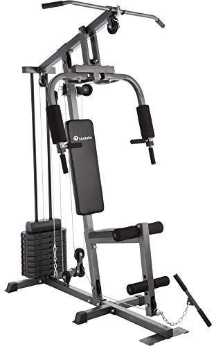 TecTake 800546 Kraftstation Fitnessstation Heimtrainer | Butterflymodul | Latzugstange | Beinstreckervorrichtung - Verschiedene Modelle (Typ 1 | No. 402756)