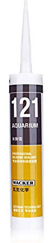 EsportsMJJ 300Ml Profesional Acuario Silicona Sellador Ácido Peces Tanque 121 Adhesivo De Vidrio - Negro