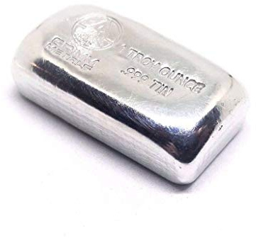Sammlung von Zinnbarren (Sn) verschiedener Gewichte: (Zinnbarren 1oz)