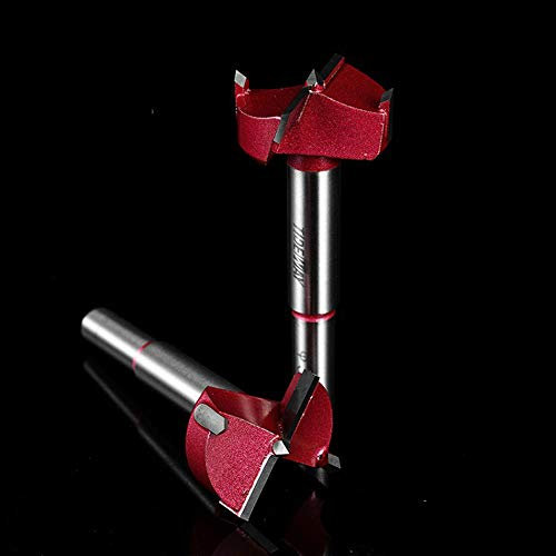 Vogueing Tool Forstner - Punta da trapano in acciaio 45, 25 mm, per la lavorazione del legno di alta qualità, professionale, per la realizzazione di fori per il legno in modo rapido e preciso