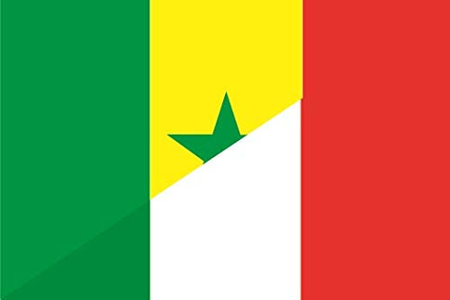 U24 Drapeau de l'Italie du Sénégal 120 x 180 cm