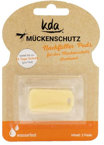 kda Mückenschutzarmband-Nachfüller für Erwachsene und Kinder - Langanhaltender Mückenschutz - 2 Nachfüll-Pads pro Packung Nachfüllpacks Moskito Anti Mücke Mückenschutz Mückenstiche