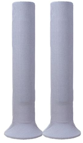 Treer Housse Anti Poussière pour Ventilateur Lot de 2 Électrique Ventilateur de Tour, Housse Ventilateur sur Pied Anti-Humidité Housses pour Ventilateur Réutilisable (110-125cm,Gris)