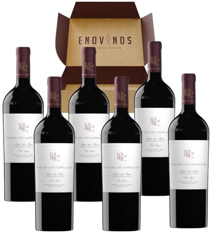Vino Pago de los Capellanes Crianza - x6 Botellas Vino Tinto Ribera del Duero 100% Tempranillo 75 cl - Mejor Selección ENOVINOS