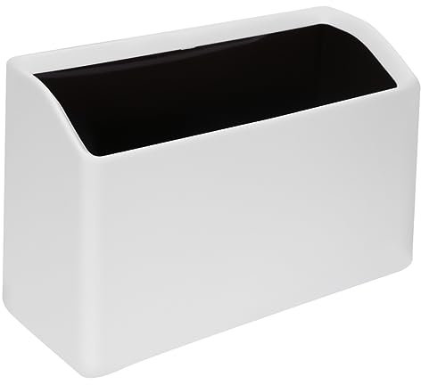 Amosfun Miniature Ordinateur De Bureau Poubelle Poubelle Mini s Petite s Seau De Stockage De Table Corbeille Jolie Nordique Organisateur Blanche