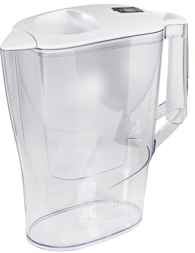 Caraffa Filtrante Aluna per acqua, Bianco (2.4l) - Incluso 1 Filtro MAXTRA+ per la riduzione di cloro, calcare e impurità + 12 Filtri Per Acqua MAXTRA PRO All-in-1