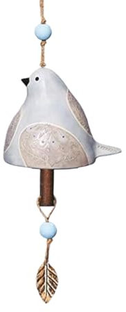 Begchy Vogelglocke, Gartendekoration, rustikales , Anhänger, Metallrohr, Glocke, Türglocke, Anhänger, Festival-Geschenk C