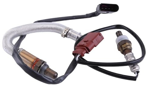 2St Lambdasonde Lambda Sauerstoff Sensor Vorder Hinten Lambdasonde Vor Katalysator Sauerstoffsensor kompatibel für 1,2 40/44 KW Fabia 1 2 Polo 9N Ibiza 3 O2-Sensor OZA532-V4,OZA708-EE1,OZA864-EE9