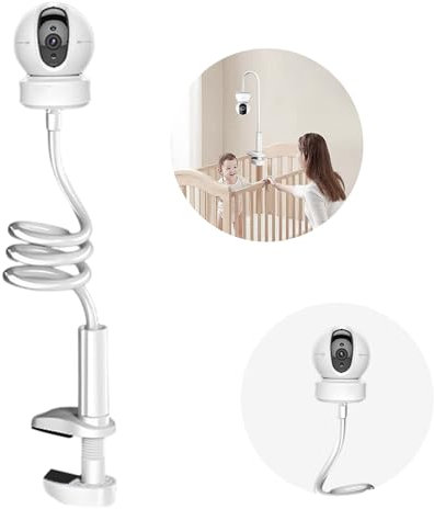 Elitecran Baby Monitor Soporte, Soporte Flexible para vigilabebés, Soporte para Vigilabebes Universal Ajustable sin Perforación Compatible con la Mayoría de Monitores de Bebé